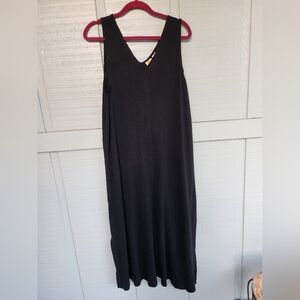 C.C Black Sleeveless Maxi Dress Large Whimsygoth Goth
